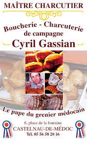 boucherie charcuterie Cyril Gassian dans le Médoc